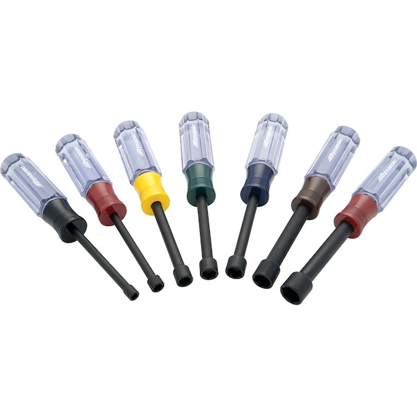 Tools 7 Piece Metric Nut Driver Set, Acetate Handles
